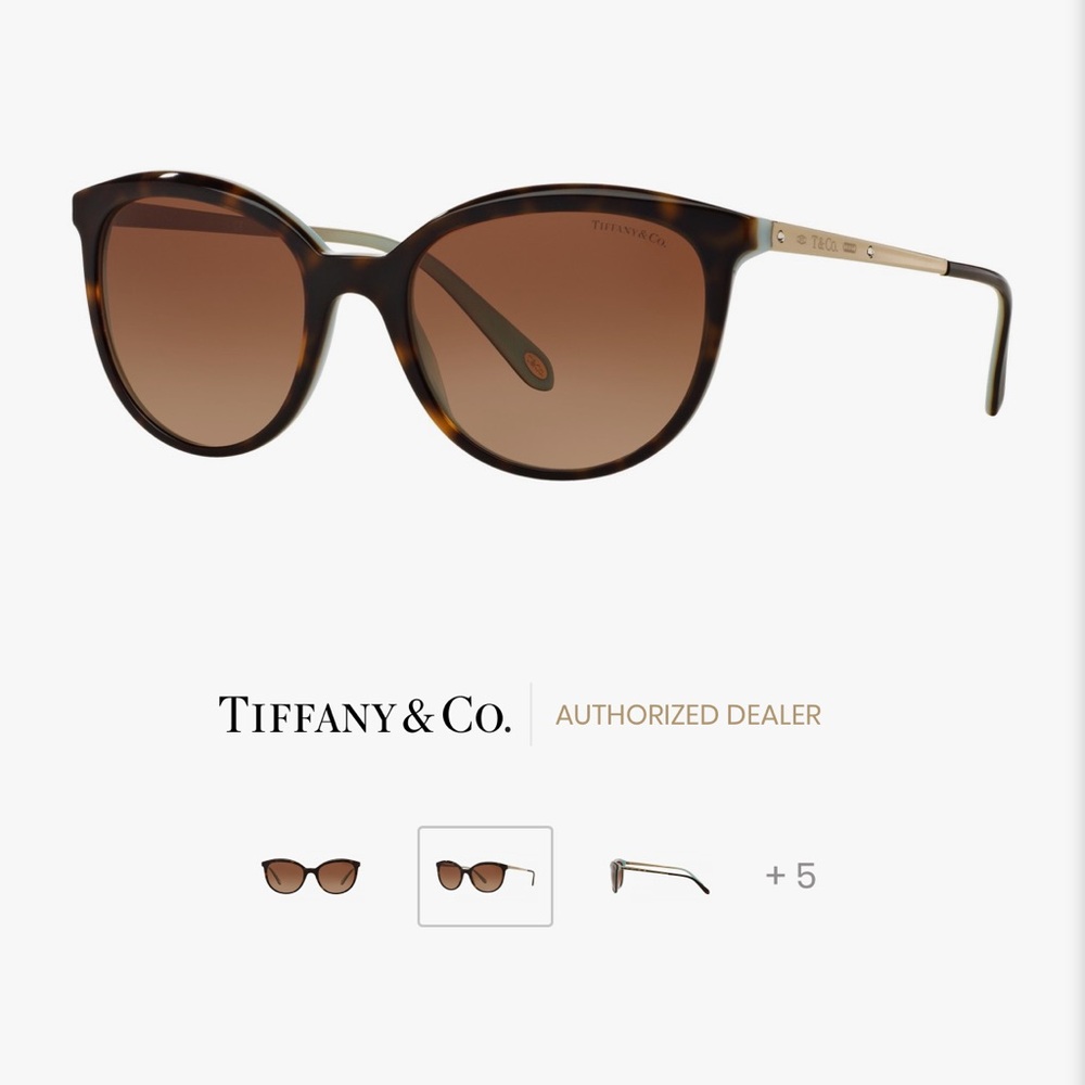 Tiffany & Co.  Havana on Tiffany Blue sunglasses